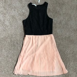 New! Black Pink Lace Cocktail Party Dress XS
